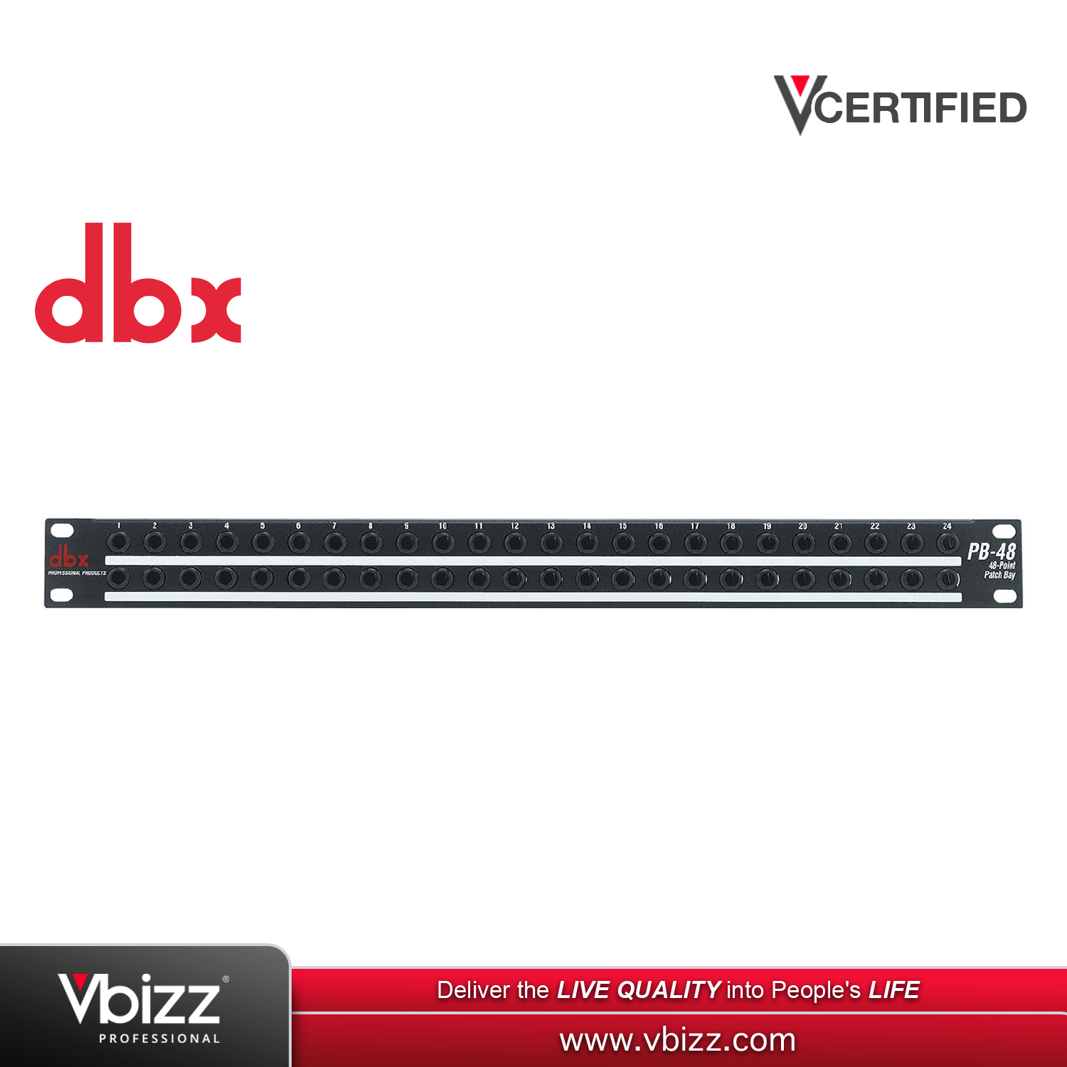 dbx PB48 Patch Bay for Enhanced Audio Connectivity | PA SYSTEM