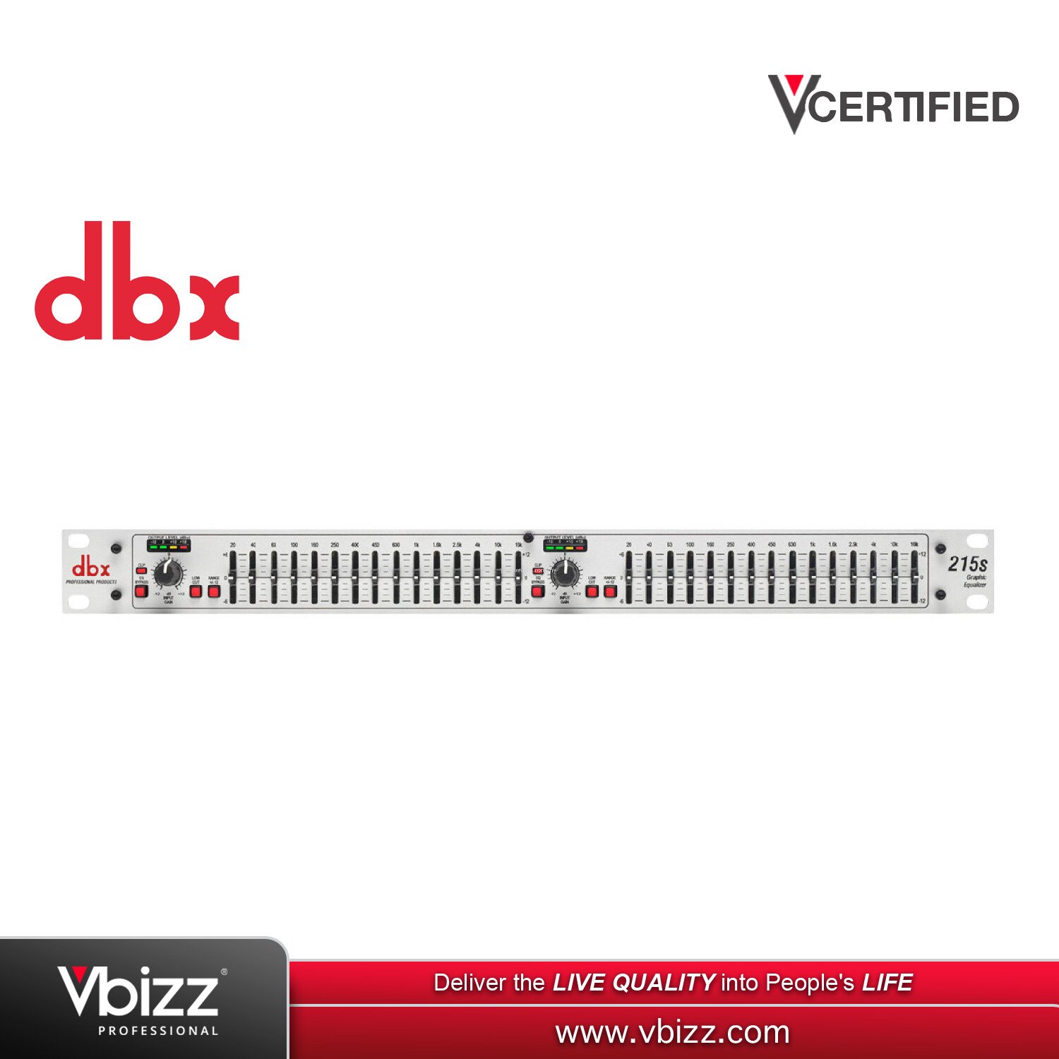 dbx 215S 15 Band Equalizer for Superior Sound Control | PA dbx 215S 15 Band Equalizer for Superior Sound Control | PA
