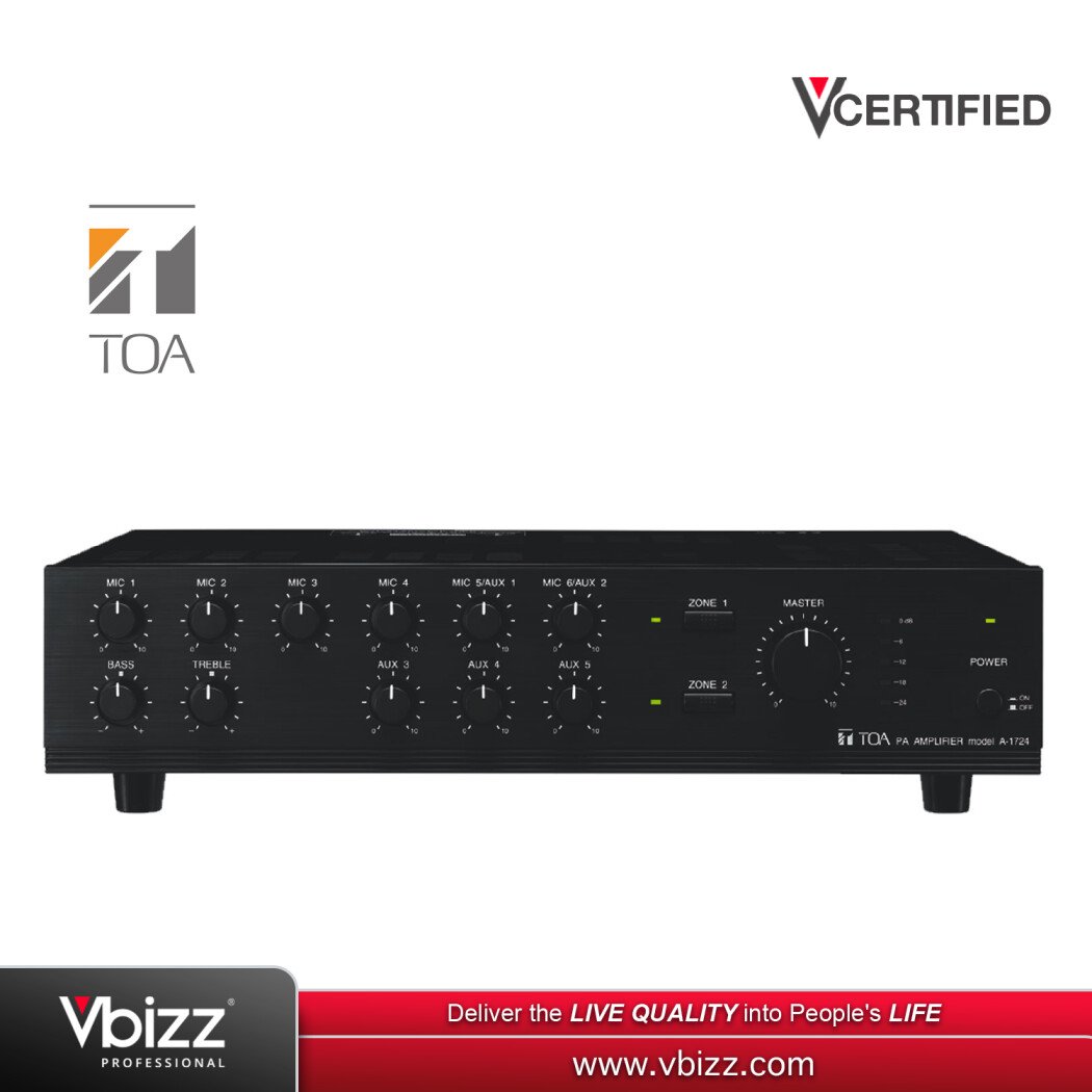 TOA PAアンプ A-1724 A-1724 UK - Products - TOA Electronics