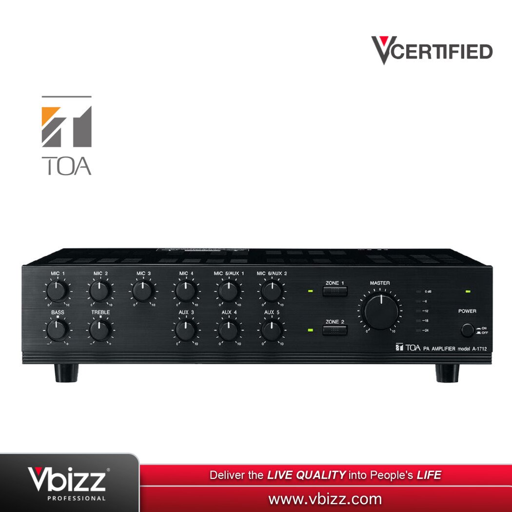 TOA A1712 120W Mixer Amplifier |