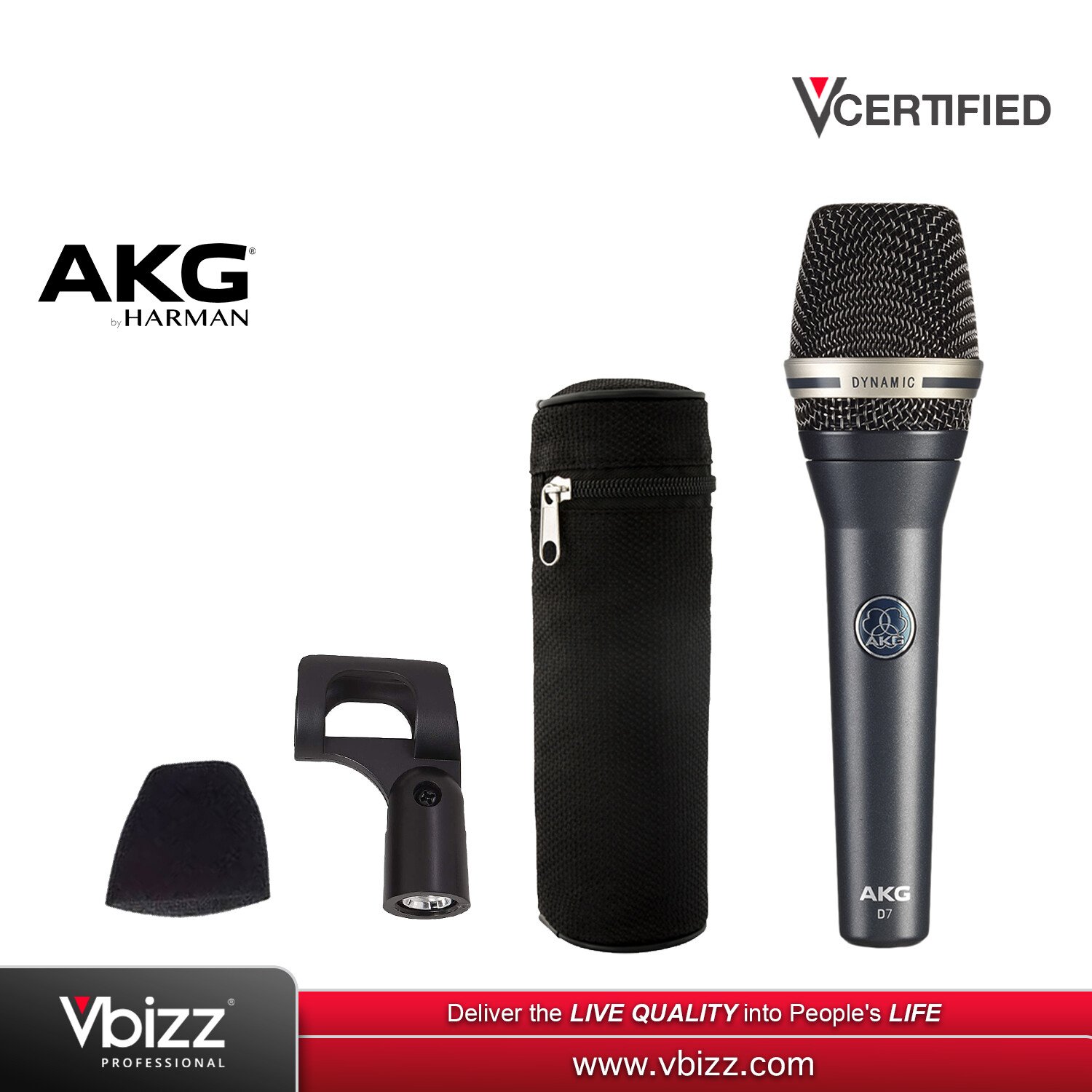 AKG D7 | Reference Dynamic Vocal Microphone for Powerful
