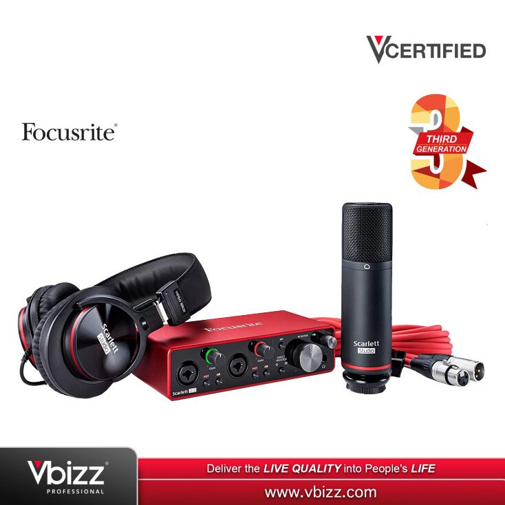 Focusrite Scarlett 2i2 studio 3rd Gen 美品 Focusrite Scarlett 2i2 Studio (3rd Gen) Recording Package