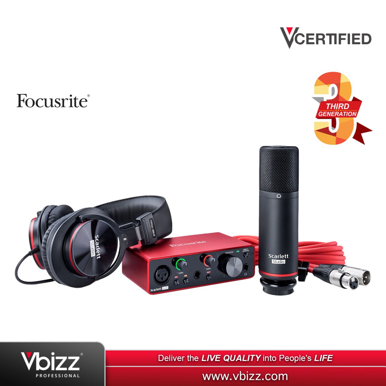 Focusrite Scarlett Solo Studio (3rd Generation) Complete