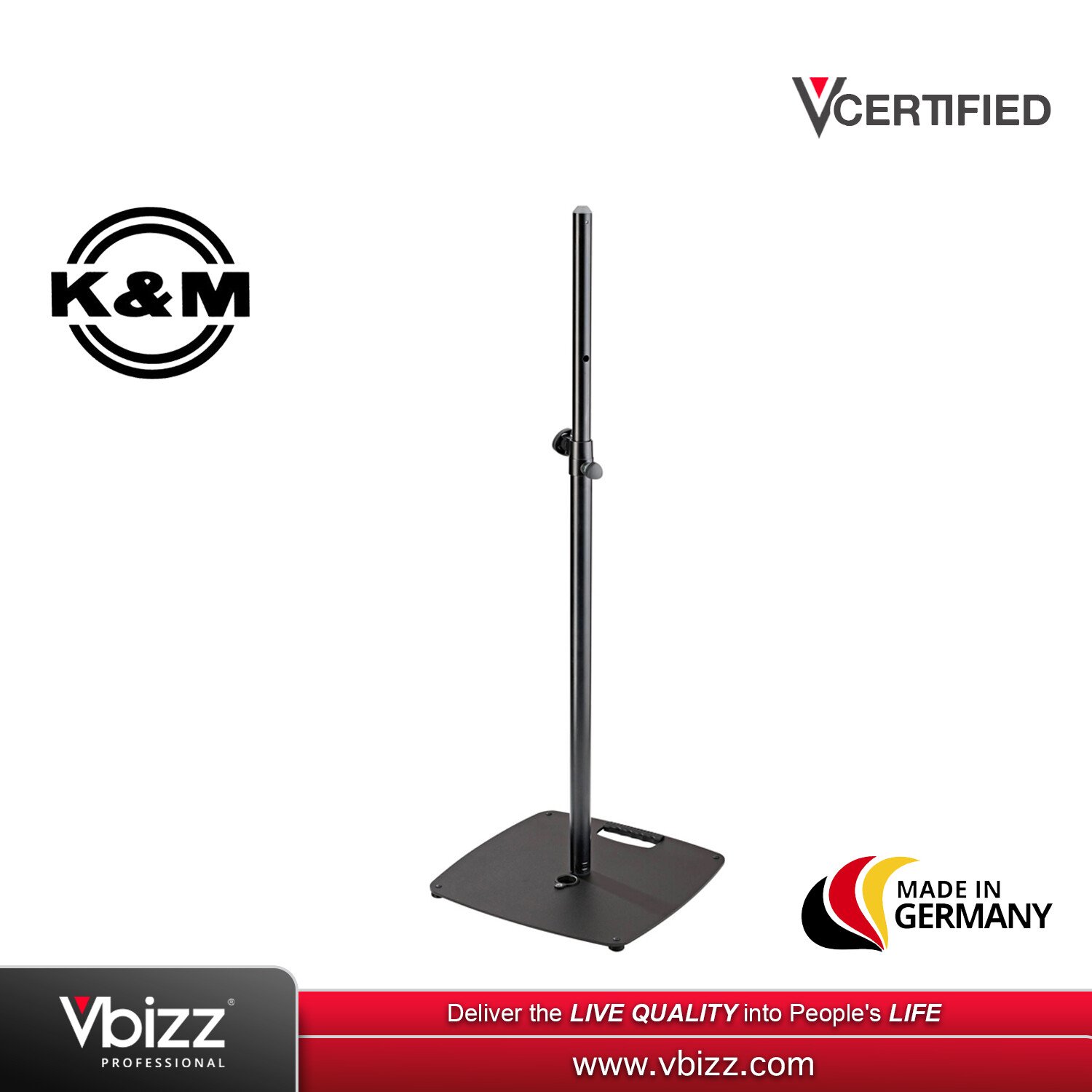 K&M 26734-000-55 Speaker Stand (Black) | Vbizz