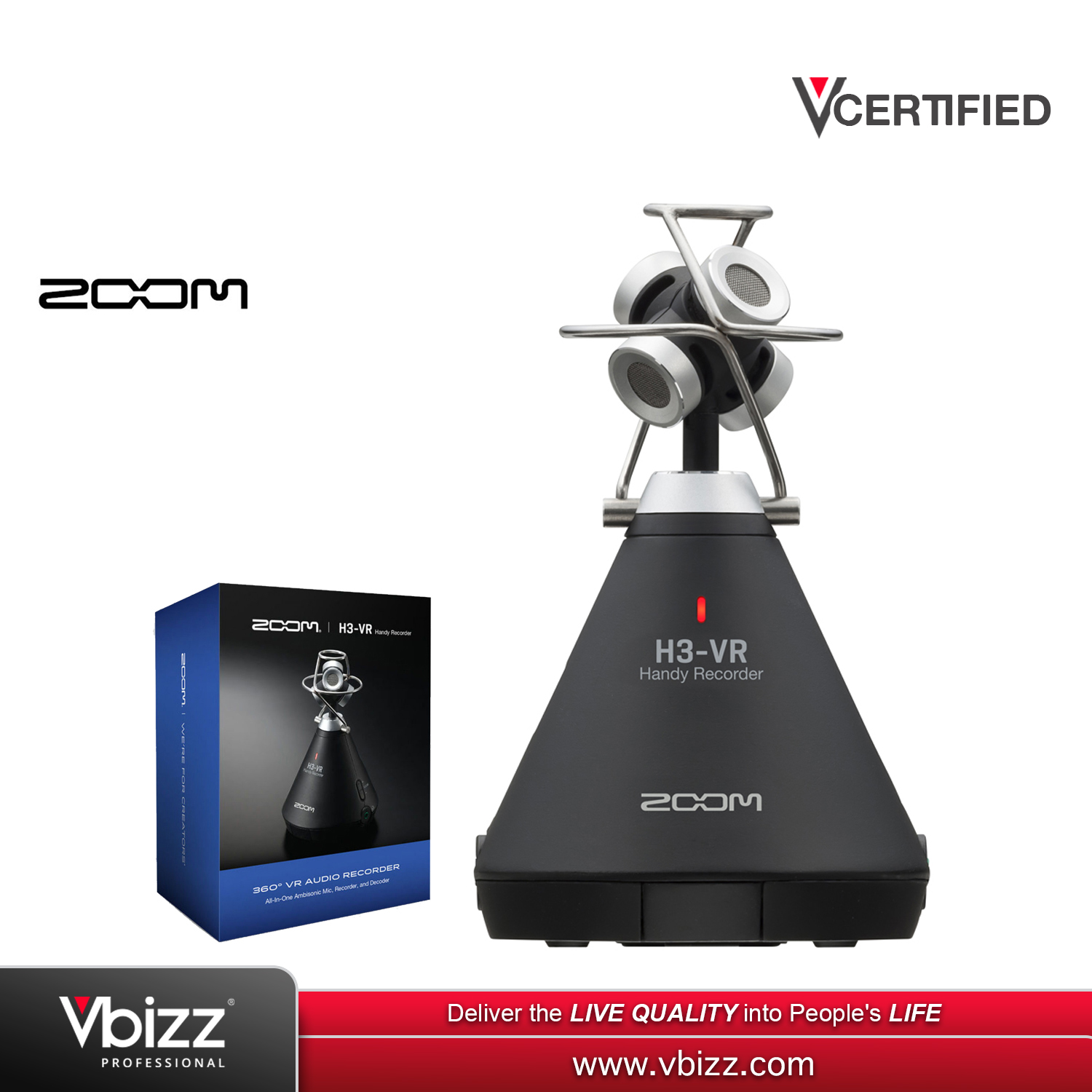 ZOOMレコーダー H3-VR Handy Recorder Zoom H3-Vr Handy Recorder | Henry's