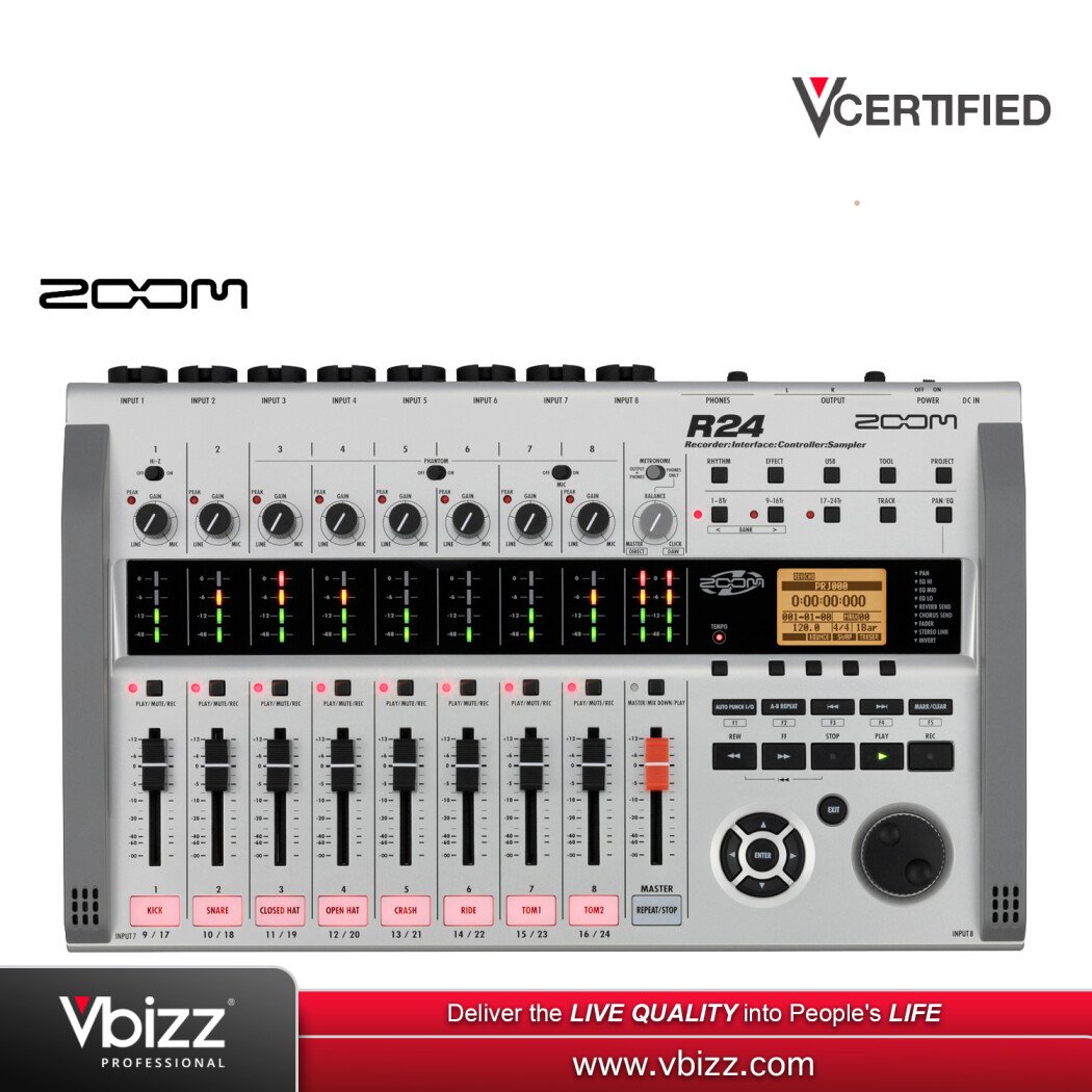 ZOOM R24 レコーダー・インターフェース R24 Recorder : Interface : Controller : Sampler | ZOOM