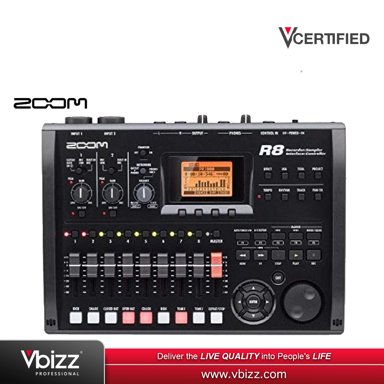 Zoom R8 レコーダー/サンプラー【生産終了＆箱/マニュアル完備(おまけ付き Zoom R8 レコーダー/サンプラー【生産終了＆箱/マニュアル完備