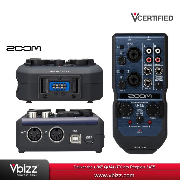 ZOOM U44 Handy Audio Interface | Vbizz