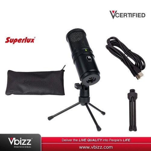 SUPERLUX E205U MKII USB Large Diaphragm Condenser Recording Microphone