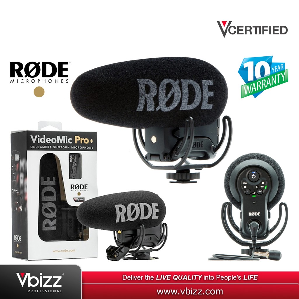RØDE VideoMic Pro+ Rode USB Videomic Pro+ Compact Directional On-Camera Shotgun