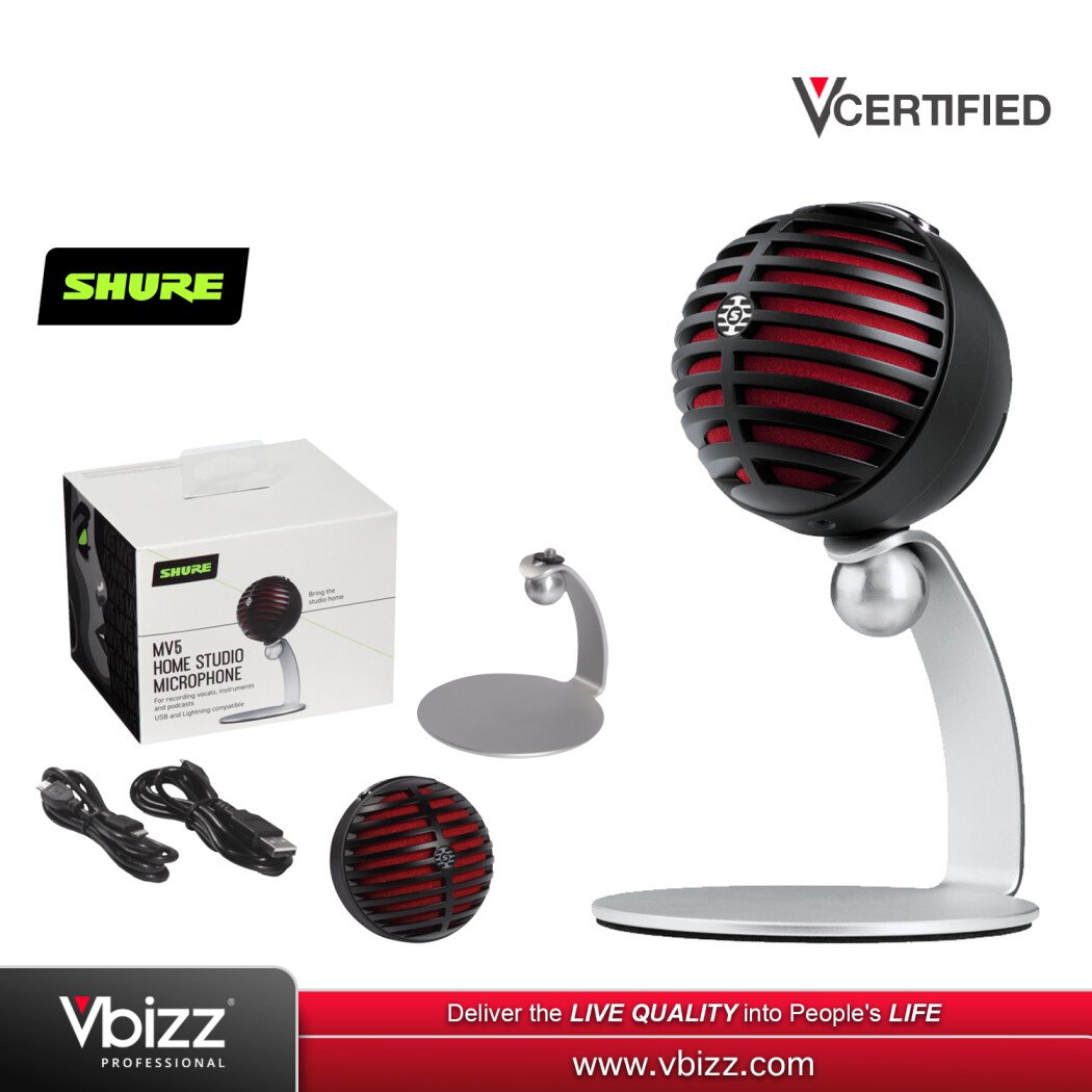 Shure MOTIV MV5 Cardioid USB/Lightning Microphone for