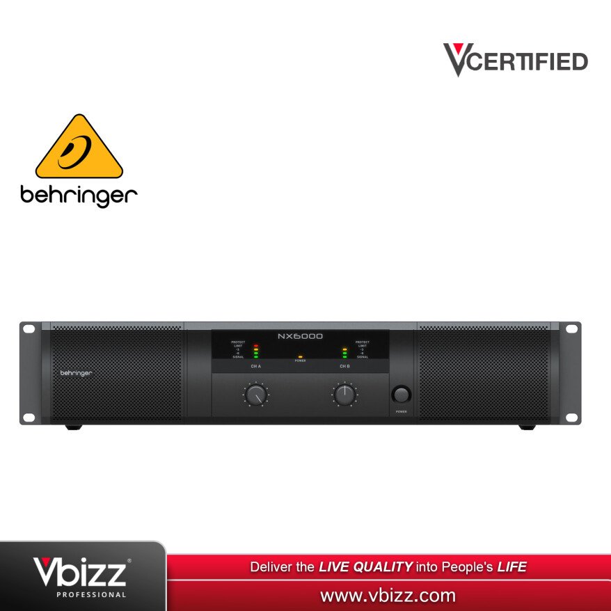 Behringer NX6000 2x1600W Power Amplifier for Exceptional