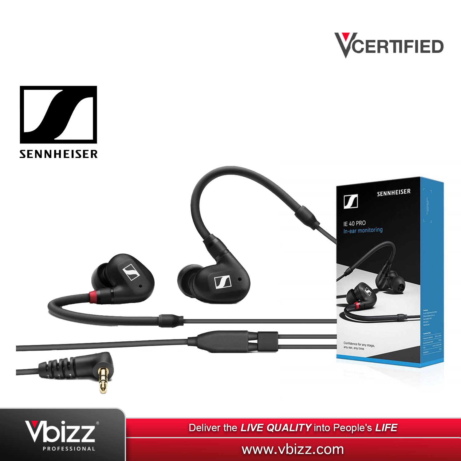 イヤホン SENNHEISER IE 40 PRO in-ear monitoring Amazon.com: Sennheiser Pro Audio IE 40 PRO, molded in ear