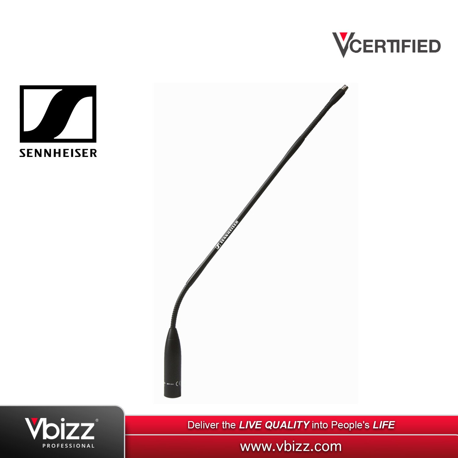 Sennheiser MZH3042 Double Section Gooseneck Mount For ME34, ME35